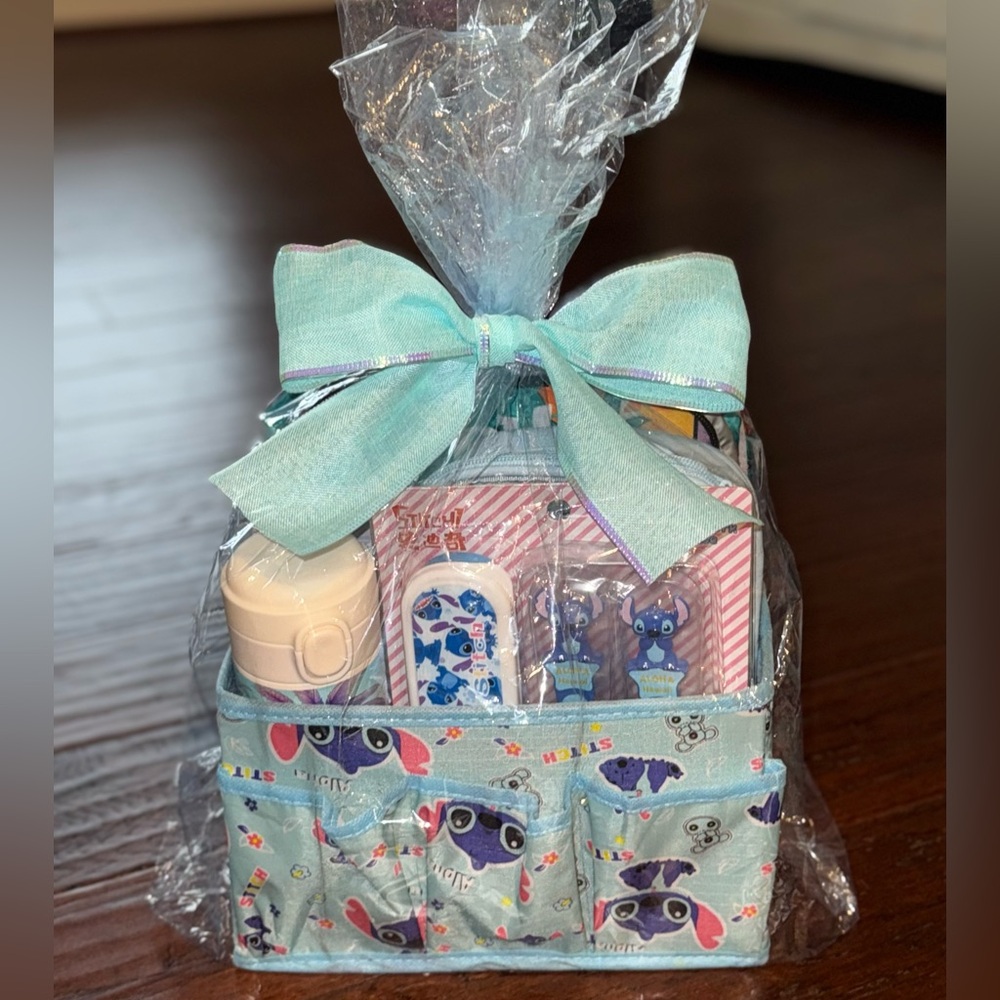Stitch Themed Gift Basket